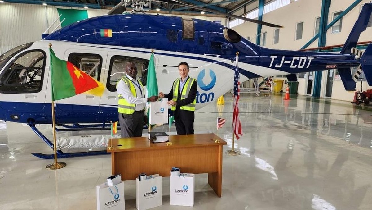 Conclusion de l’achat de l’hélicoptère Bell 429 entre Bell Helicopters et Caverton Aviation Cameroon